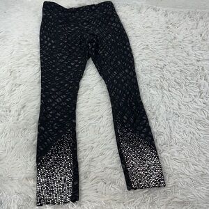 Lululemon Tight Stuff Tight (Reflective) Simply Lace Play Dark Slate Black